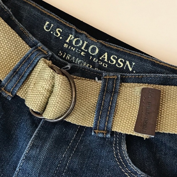 US Polo Assn. Jeans Straight Leg Size 5 Belt - Picture 4 of 8